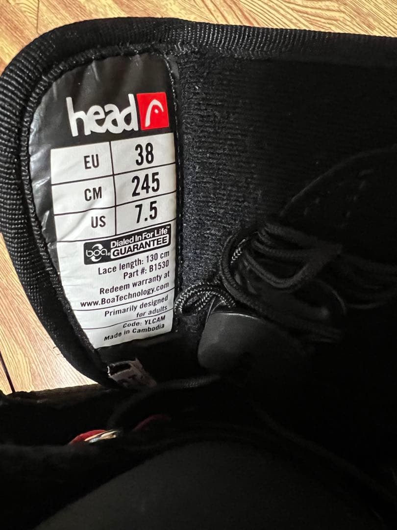 head スノーボードブーツ ボア 24.5 収納袋付き