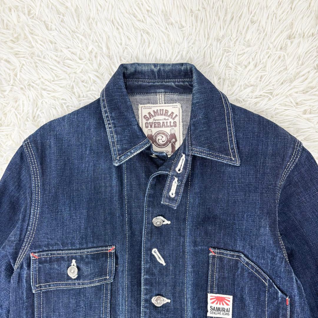 サムライジーンズ ヘヴィーオンス チンスト デニム カバーオール 40