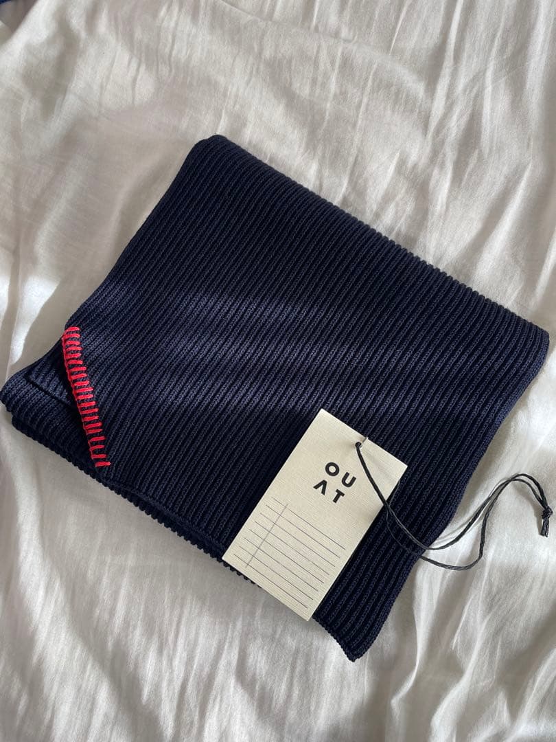 OUAT OFFICE SCARF NAVY マフラー