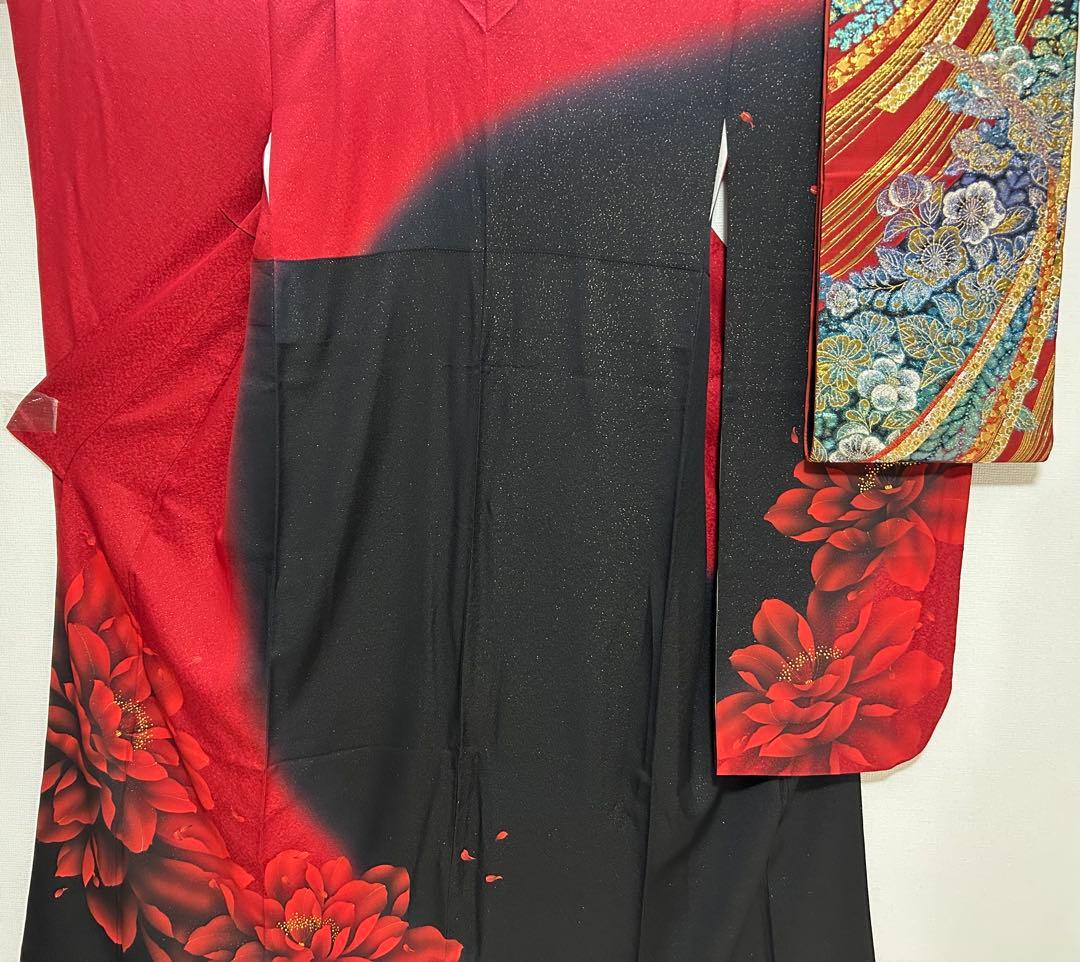 豪華振袖５点セット！！　モダン　グラデーション　花柄　１９５