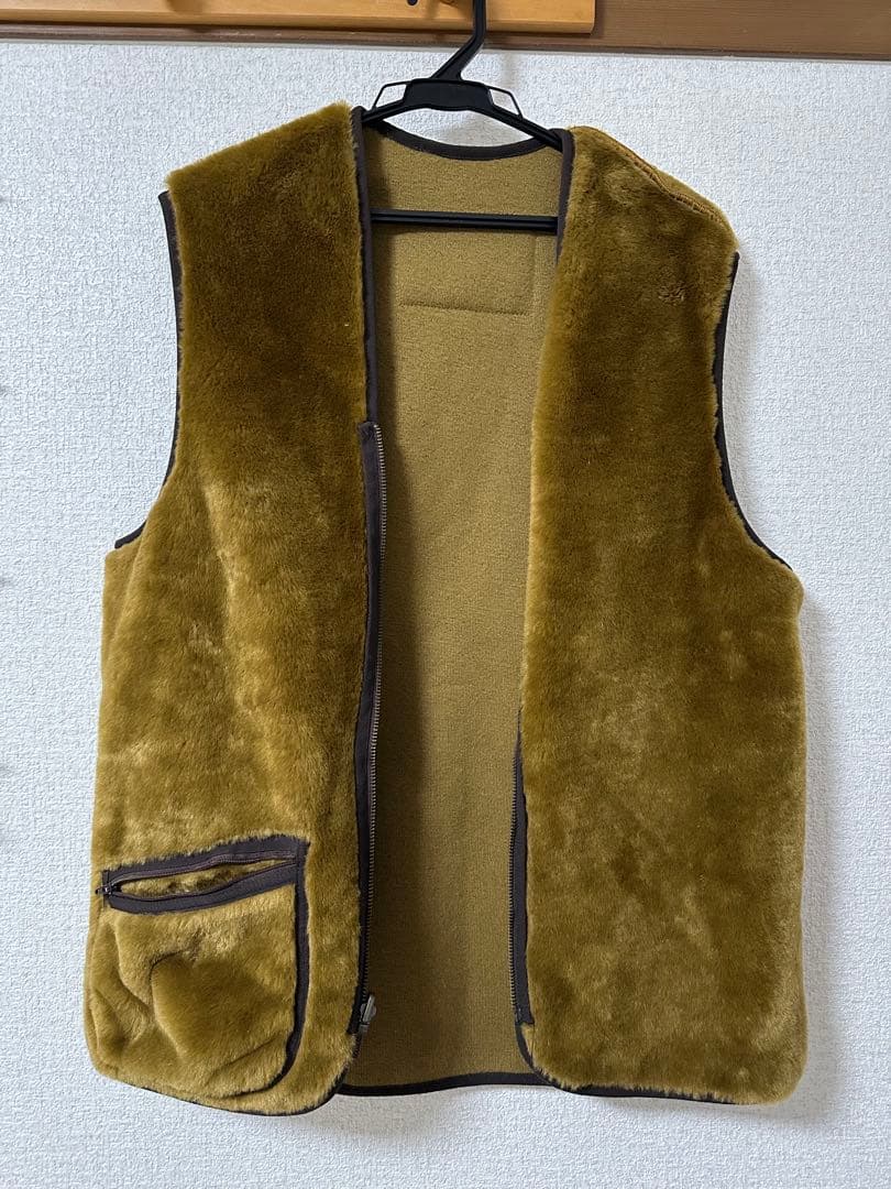 38/ウォームパイル ジップインライナーファーベスト