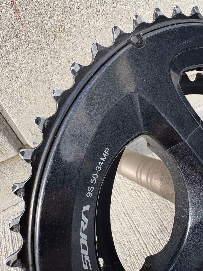 SHIMANO SORA クランクセット 165mm ブラック