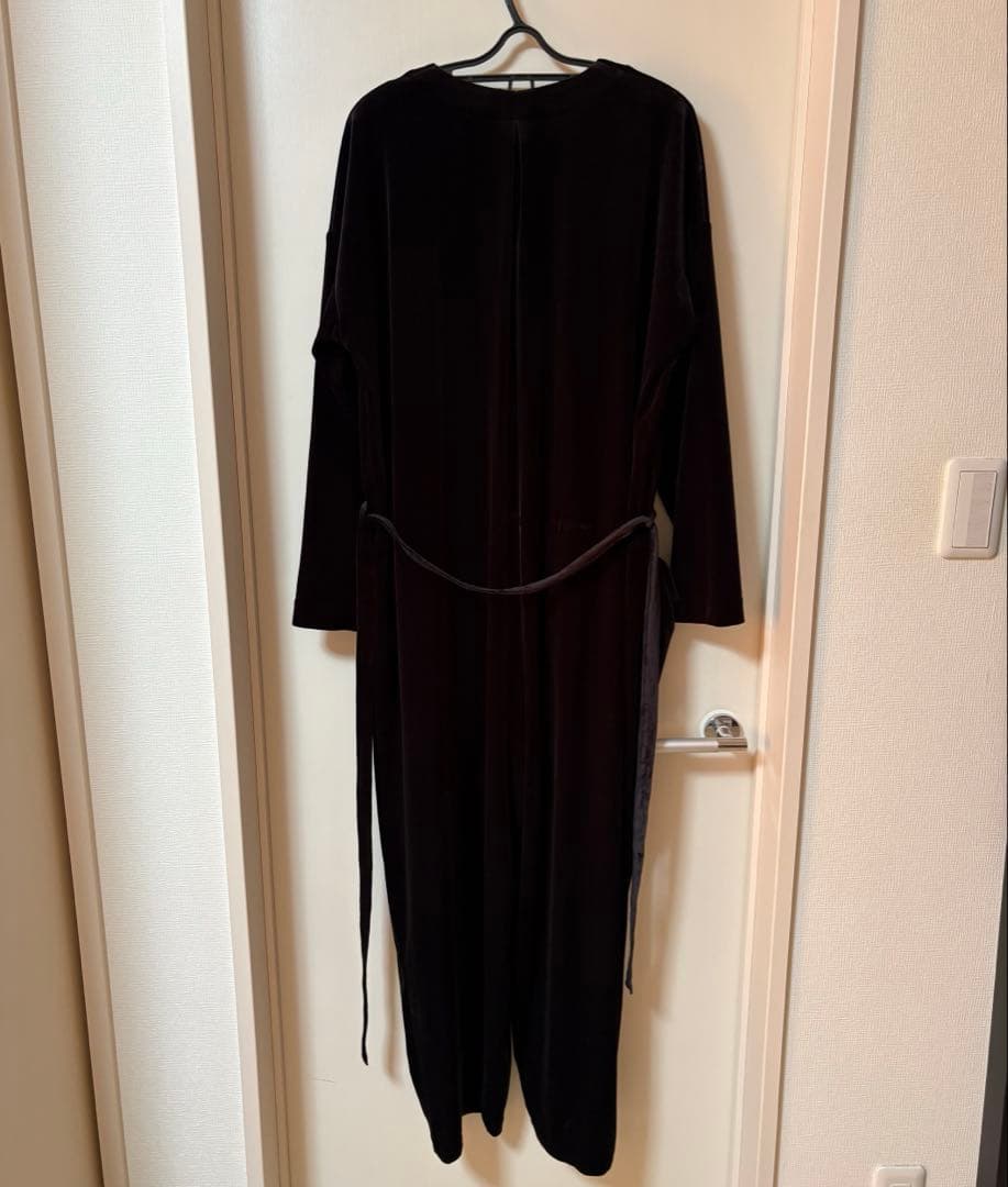 ジャーナルスタンダード ラックス ベロア オールインワン サロペット ブラック