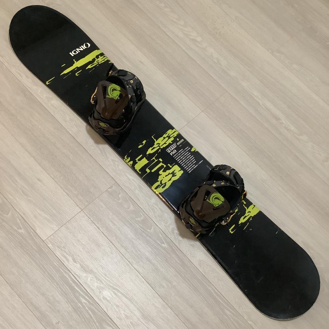 045 IGNIO 150cm メンズスノーボード 初心者やグラトリ向き