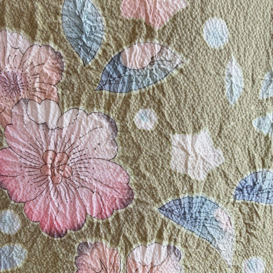 訪問着　フルセット　辻ヶ花　スモールサイズ　丹後ちりめん　着物　正絹　G11