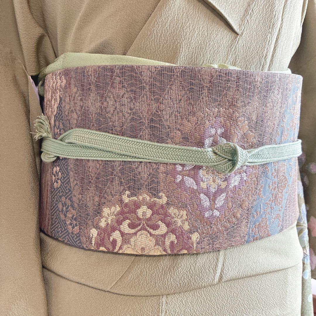 訪問着　フルセット　辻ヶ花　スモールサイズ　丹後ちりめん　着物　正絹　G11