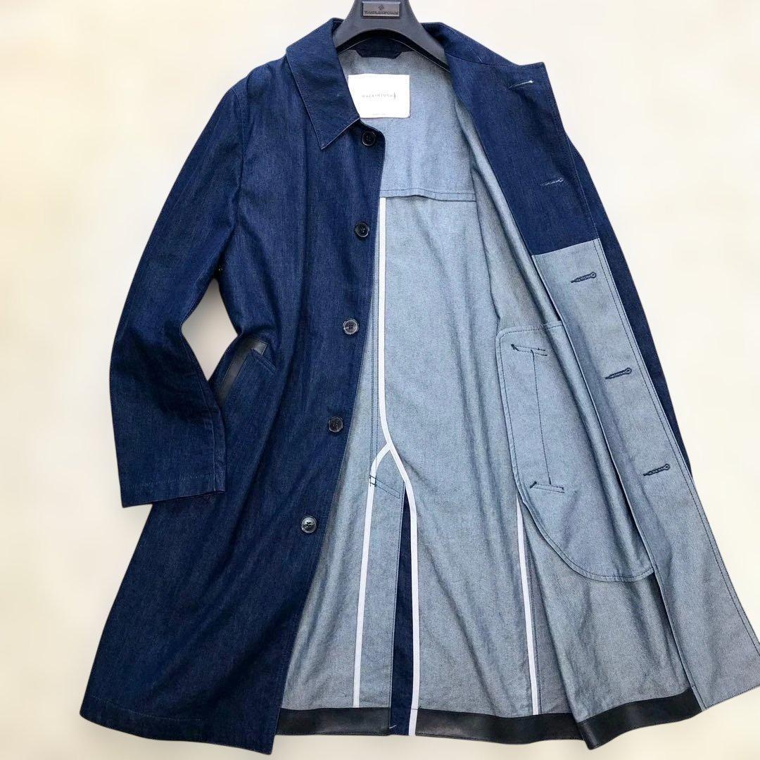 美品/白タグ⭐マッキントッシュ シングルブレストデニムコート 36/S位
