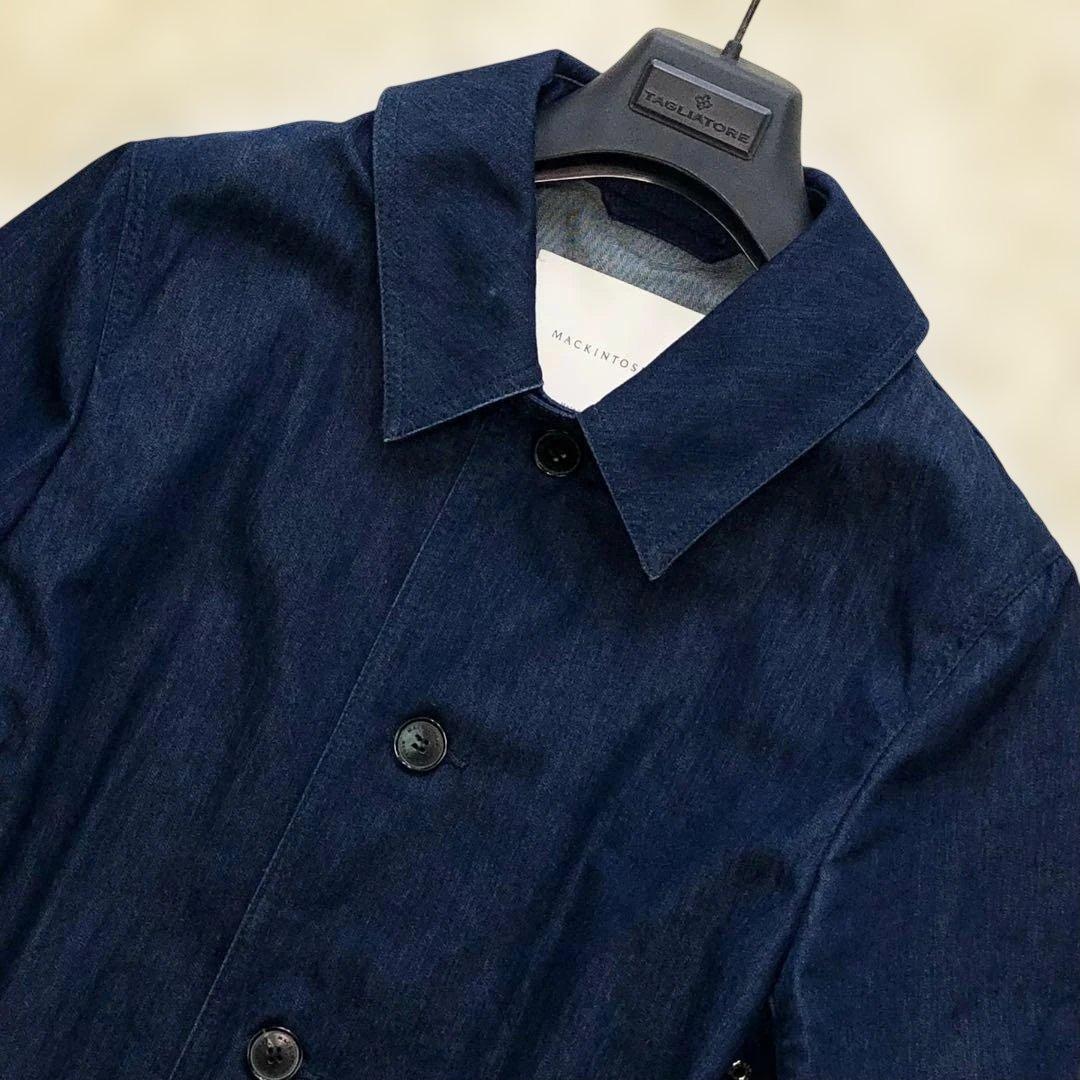 美品/白タグ⭐マッキントッシュ シングルブレストデニムコート 36/S位