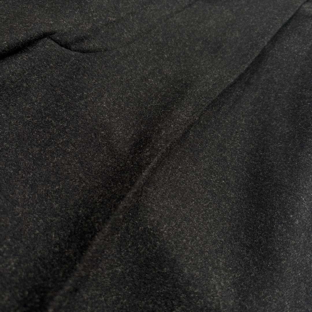 50s USA製 ブラック絣 ツータックウールスラックス レーヨンフリスコパンツ