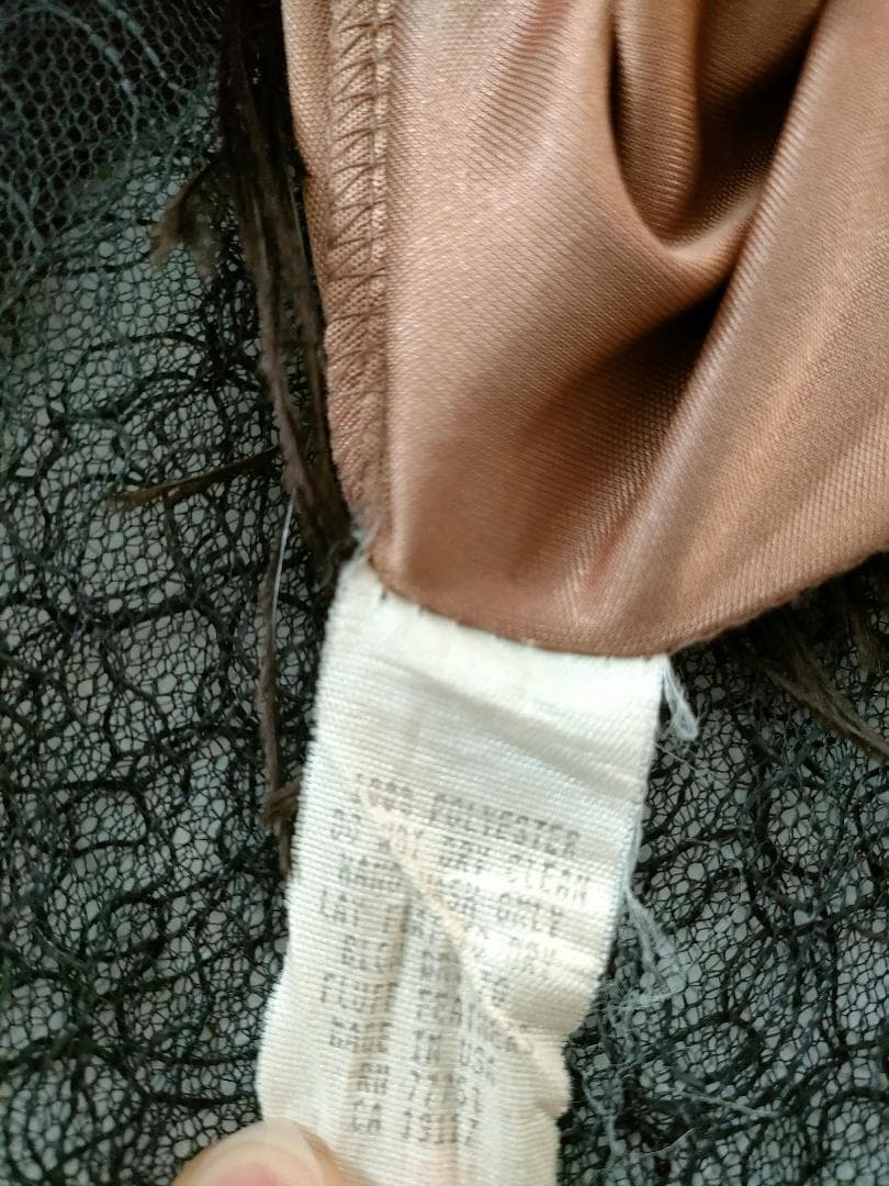 レア　betsey ベッツィージョンソン NY 総レース×フェザー付ロングドレス