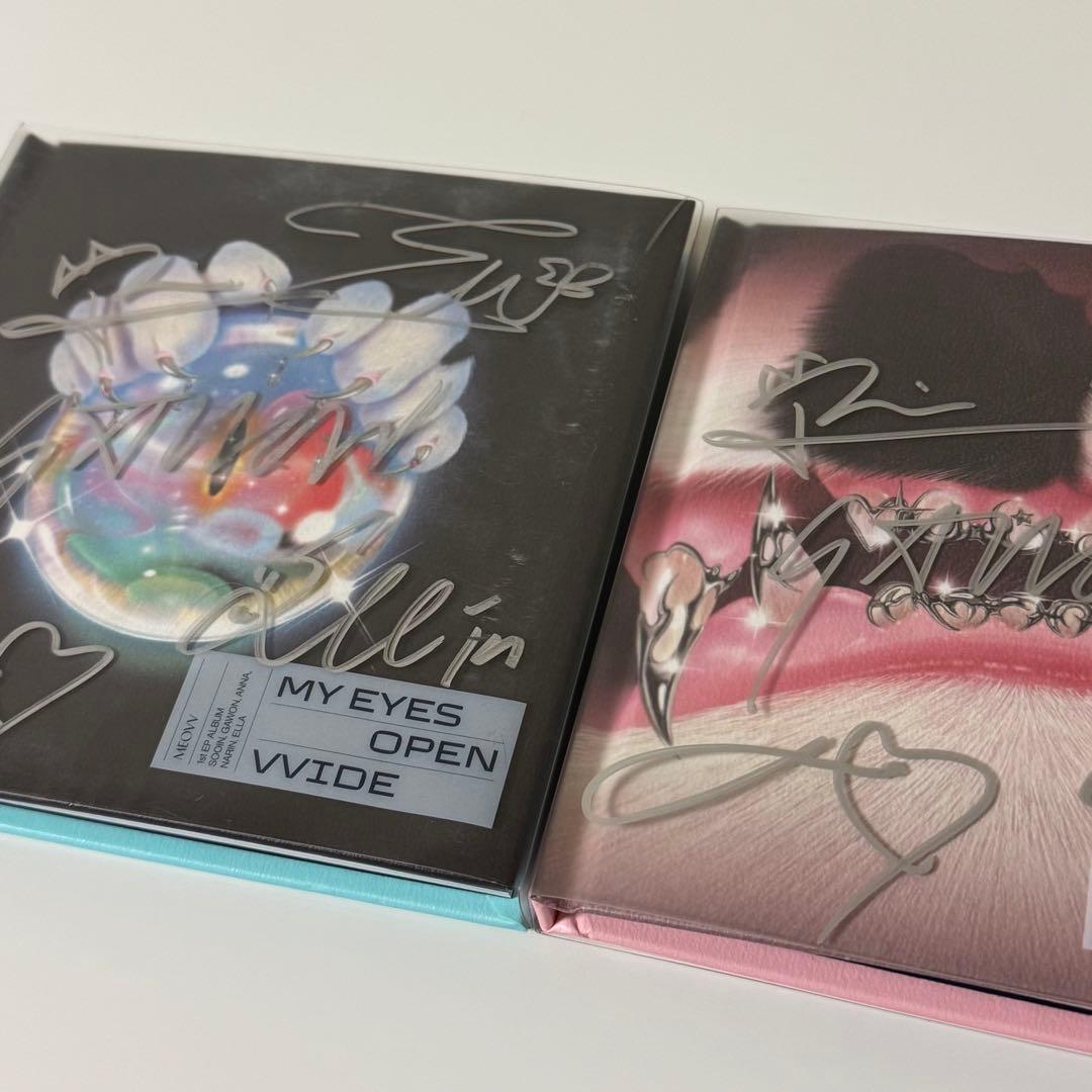 MY EYES OPEN WIDE MEOVV 直筆サイン入り1st EP
