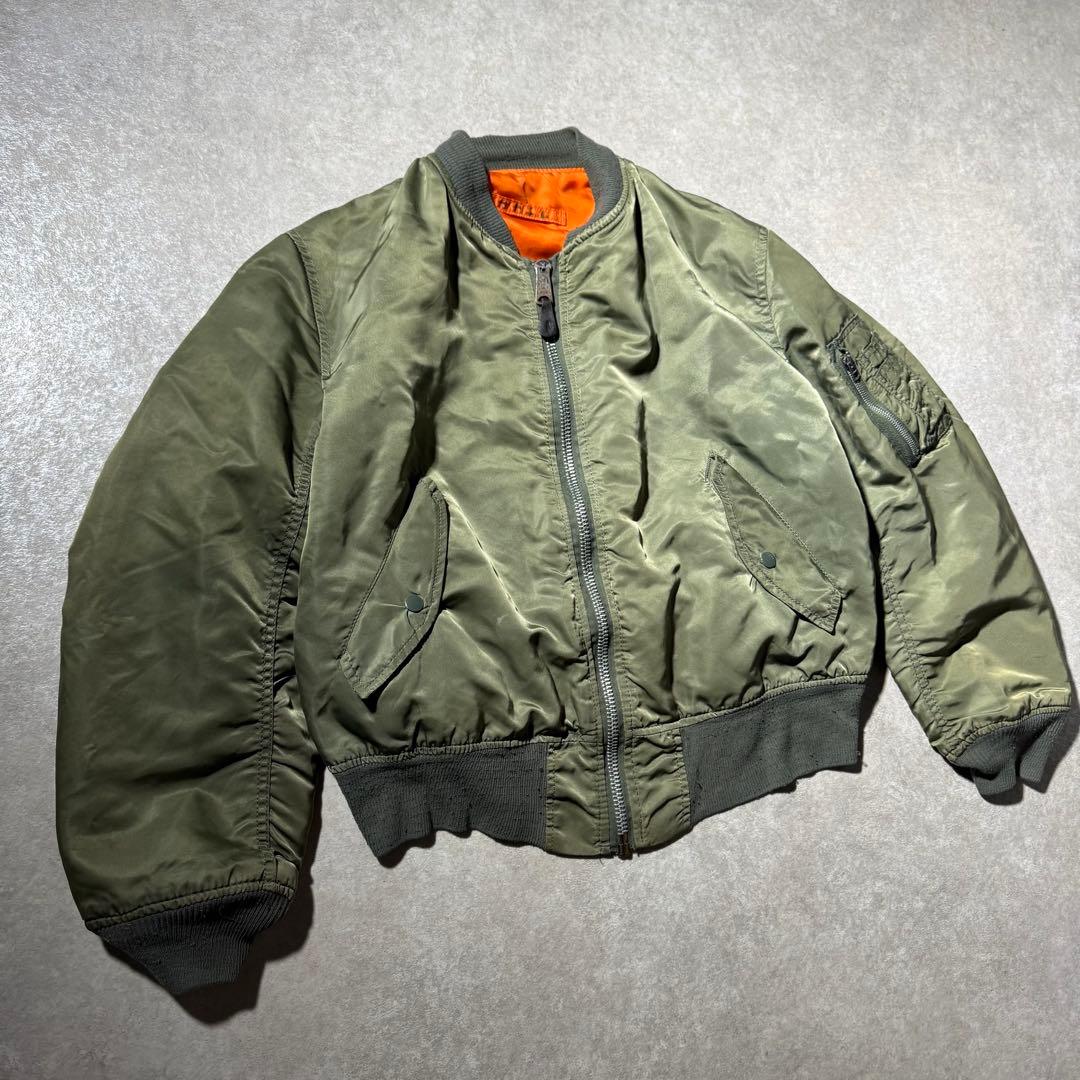 90s USA製 ALPHA MA-1 MA1 flight jacket M