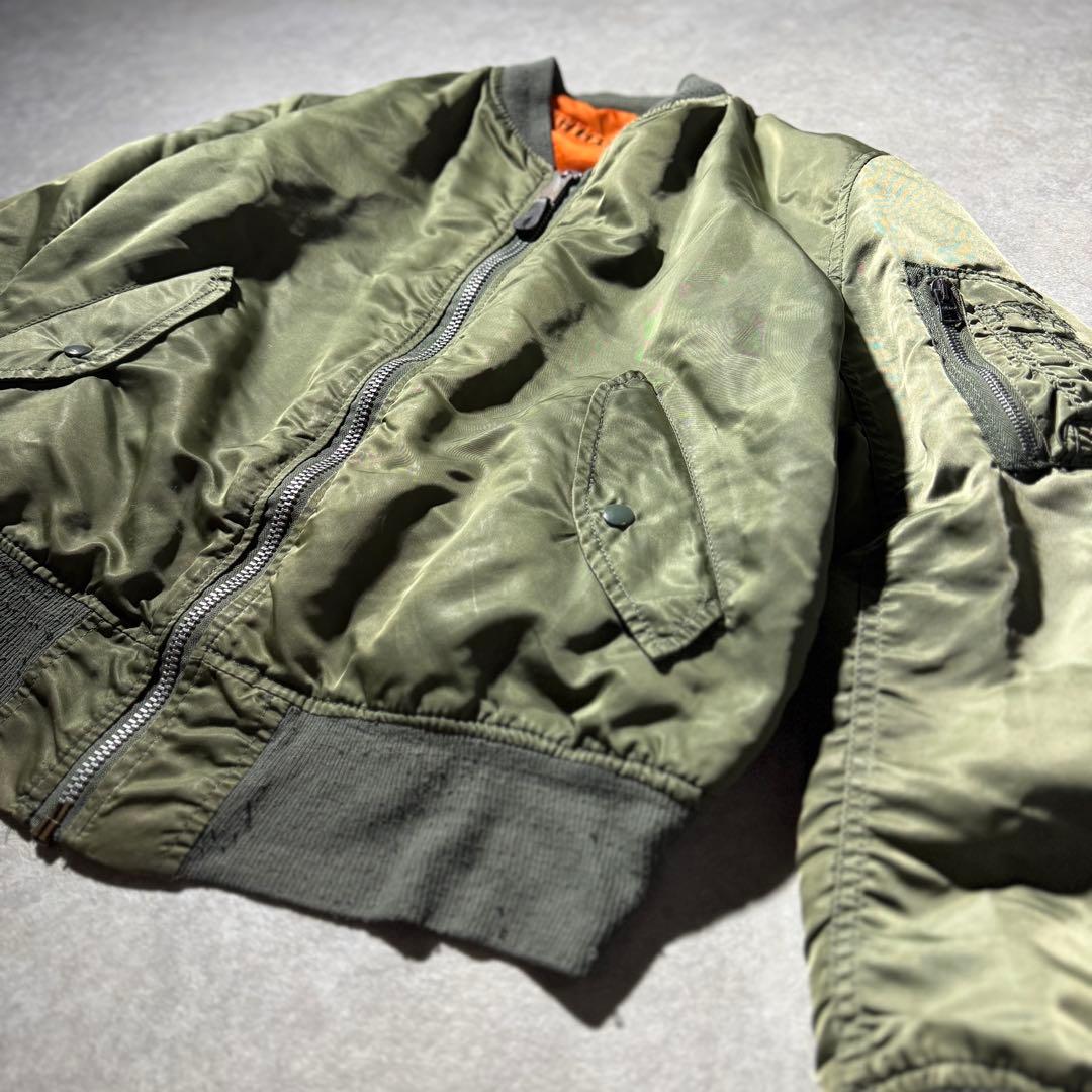 90s USA製 ALPHA MA-1 MA1 flight jacket M