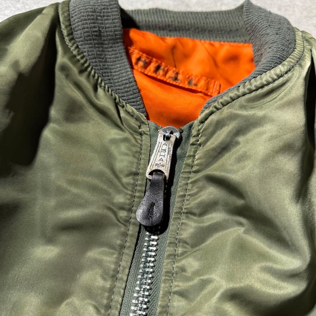 90s USA製 ALPHA MA-1 MA1 flight jacket M