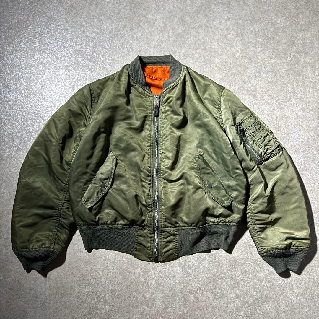 90s USA製 ALPHA MA-1 MA1 flight jacket M