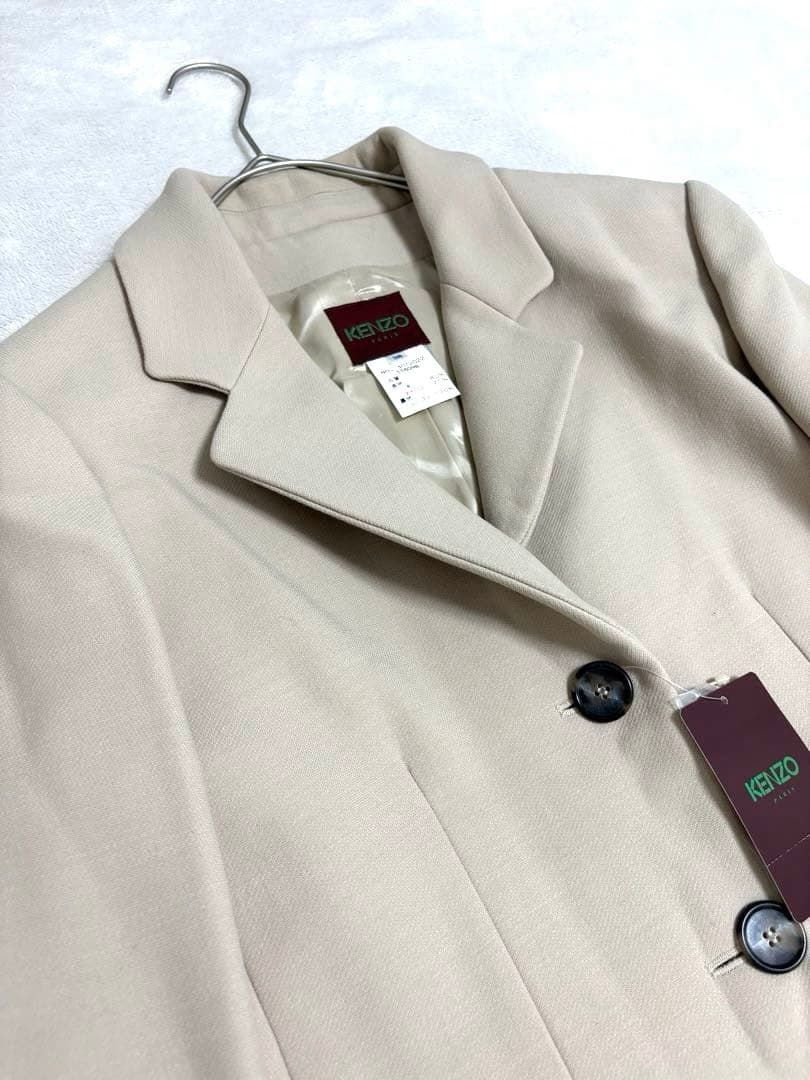 【新品タグ付】KENZO ケンゾー フランス製　ウールチェスター　ロングコート