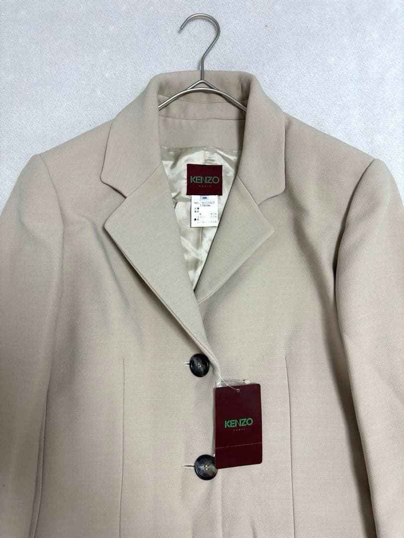 【新品タグ付】KENZO ケンゾー フランス製　ウールチェスター　ロングコート