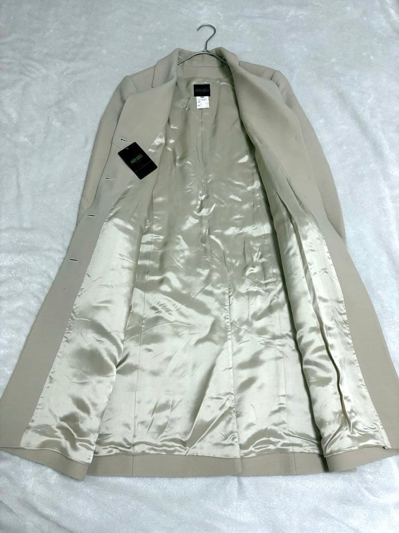 【新品タグ付】KENZO ケンゾー フランス製　ウールチェスター　ロングコート