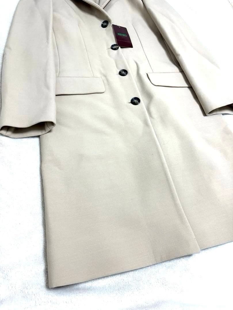 【新品タグ付】KENZO ケンゾー フランス製　ウールチェスター　ロングコート