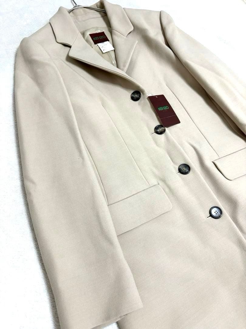 【新品タグ付】KENZO ケンゾー フランス製　ウールチェスター　ロングコート