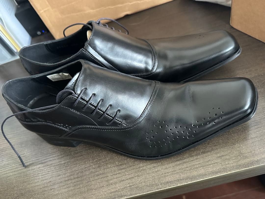 KATHARINE HAMNETTキャサリンハムネット本革26.5cmブラック