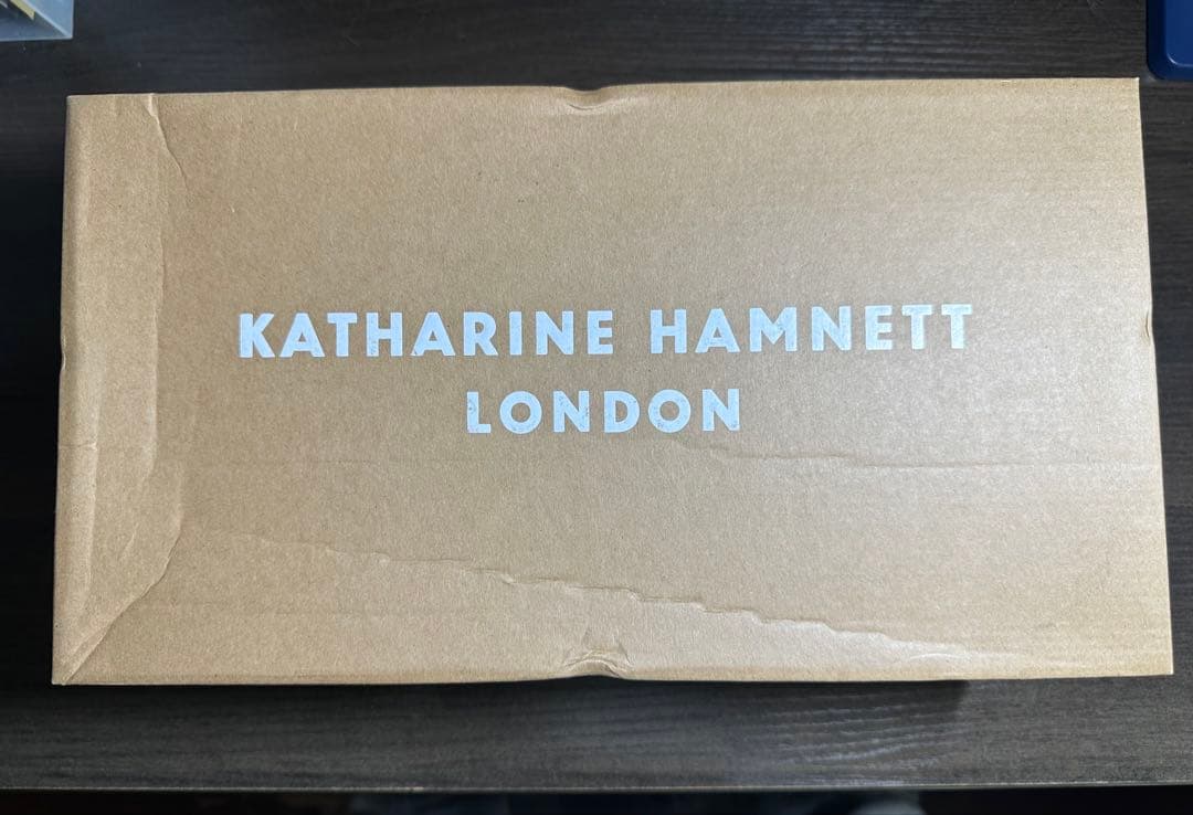 KATHARINE HAMNETTキャサリンハムネット本革26.5cmブラック