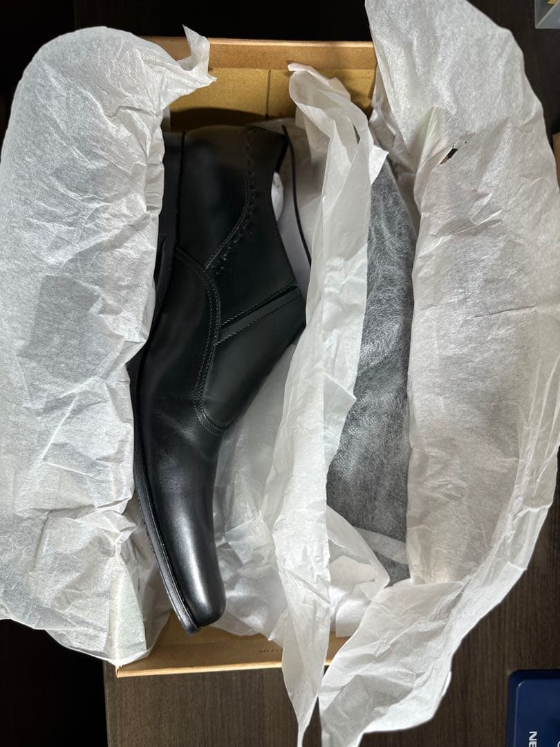 KATHARINE HAMNETTキャサリンハムネット本革26.5cmブラック