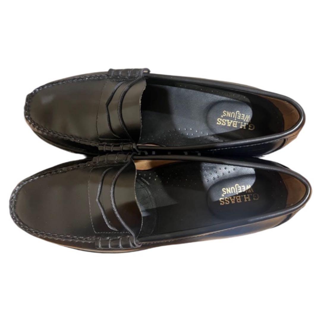 G.H. Bass Larson Black US10 28cm ローファー