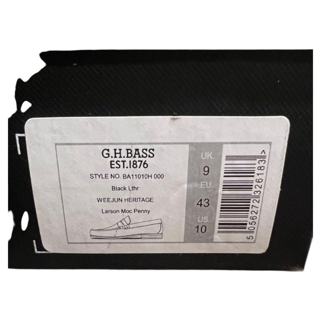 G.H. Bass Larson Black US10 28cm ローファー