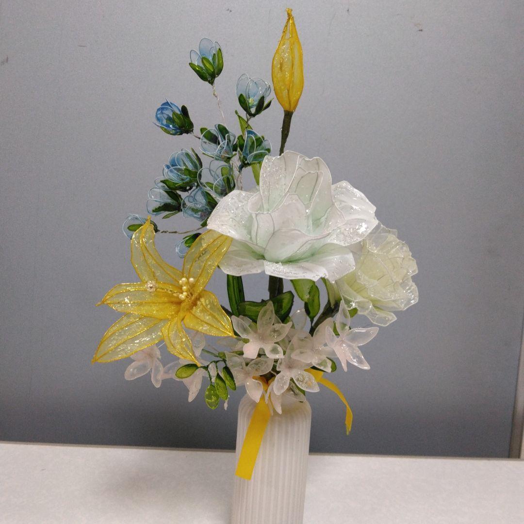 アメリカンフラワー、ディプフラワー(碧の薔薇）