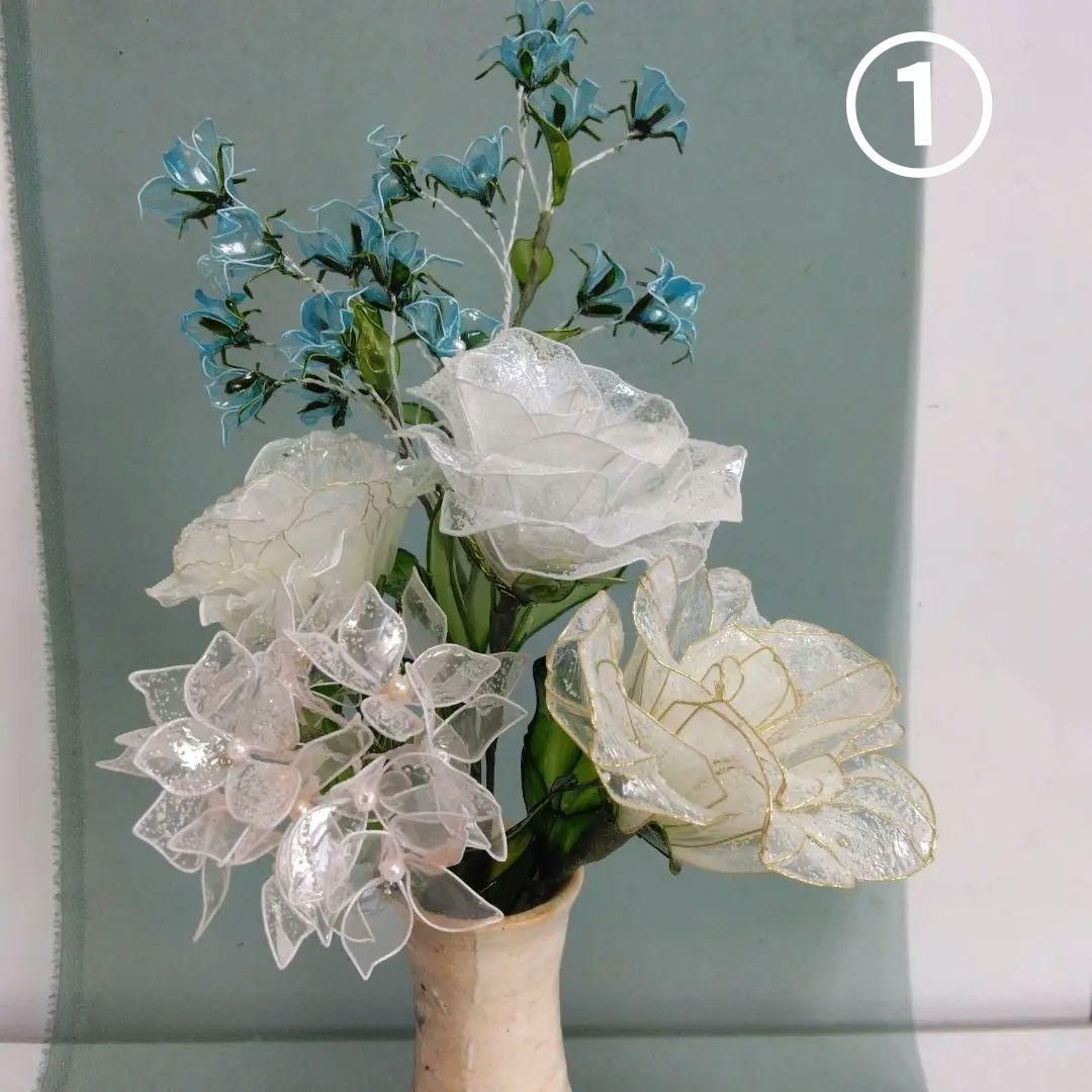 アメリカンフラワー、ディプフラワー(碧の薔薇）