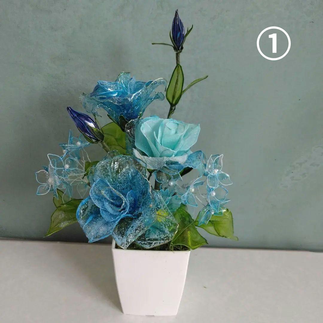 アメリカンフラワー、ディプフラワー(碧の薔薇）