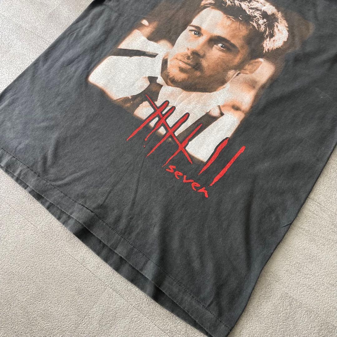 Seven セブン 映画 Brad Pitt フェードTシャツ S/S XL