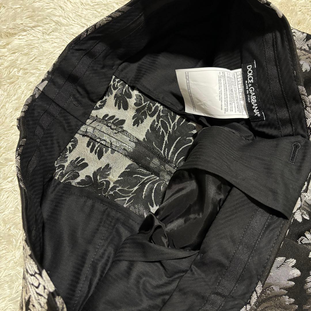 未使用級/タグ付き✨ドルガバ　スーツ　セットアップ　総柄　シルバー　50