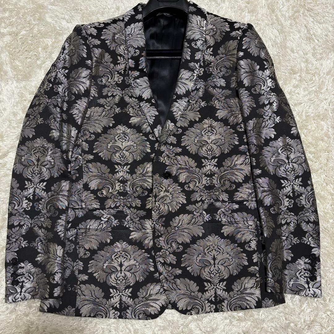 未使用級/タグ付き✨ドルガバ　スーツ　セットアップ　総柄　シルバー　50