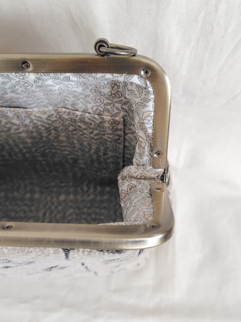 ミナペルホネン　Lulu（large）がま口　ショルダーバッグ