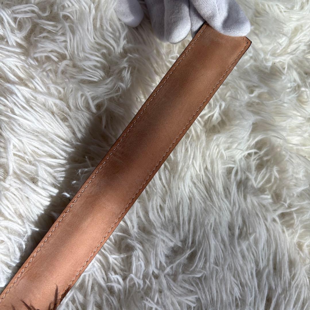 ✨美品✨ LOEWE スラップ・ブレスレット アナグラム レザー ブラウン