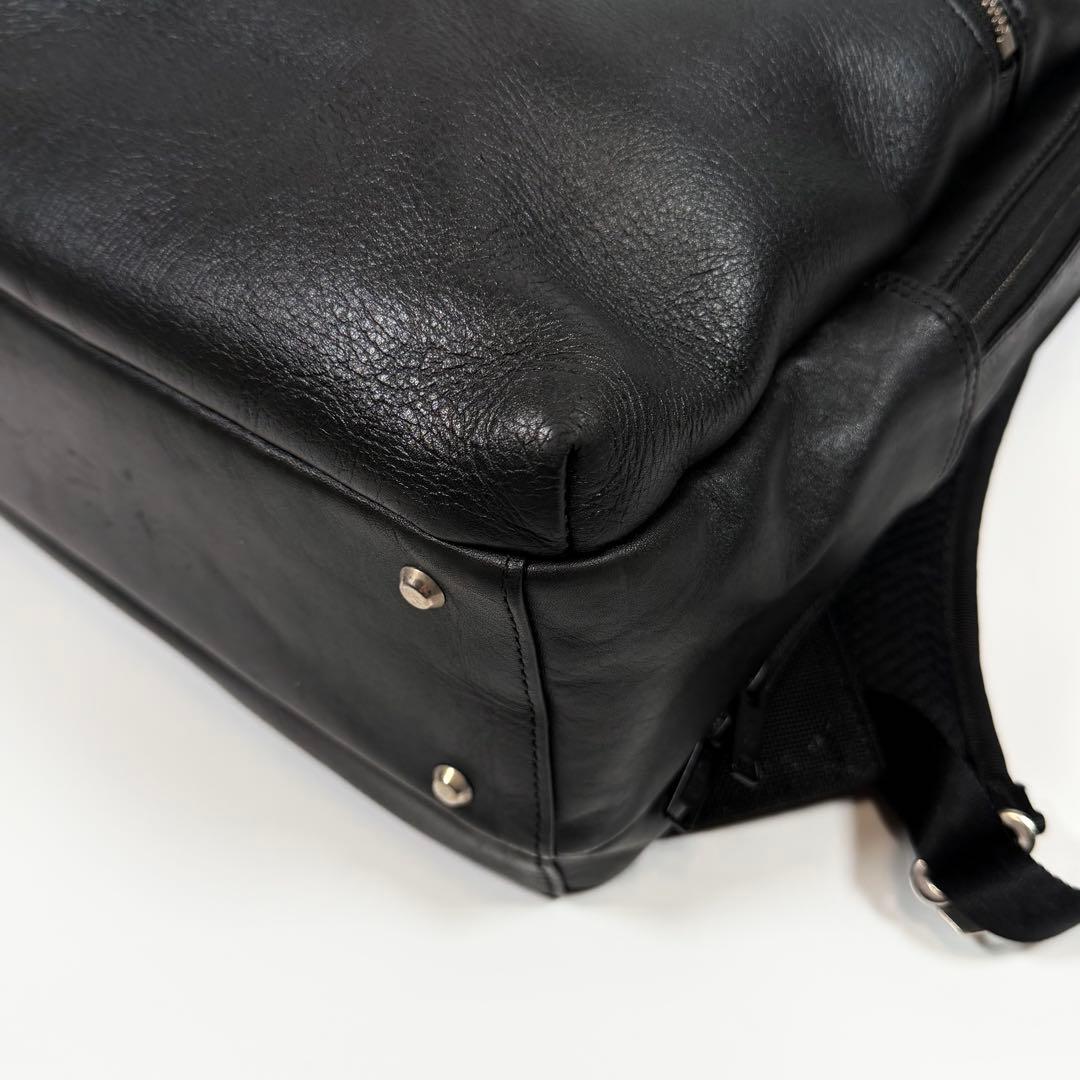 【美品】マスターピース　ビジネスリュック　ヴァリアス　レザー　ブラック