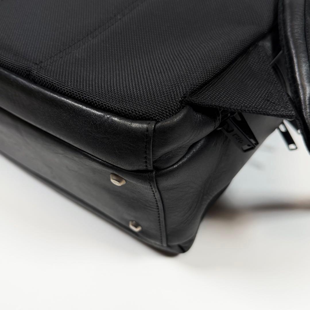 【美品】マスターピース　ビジネスリュック　ヴァリアス　レザー　ブラック