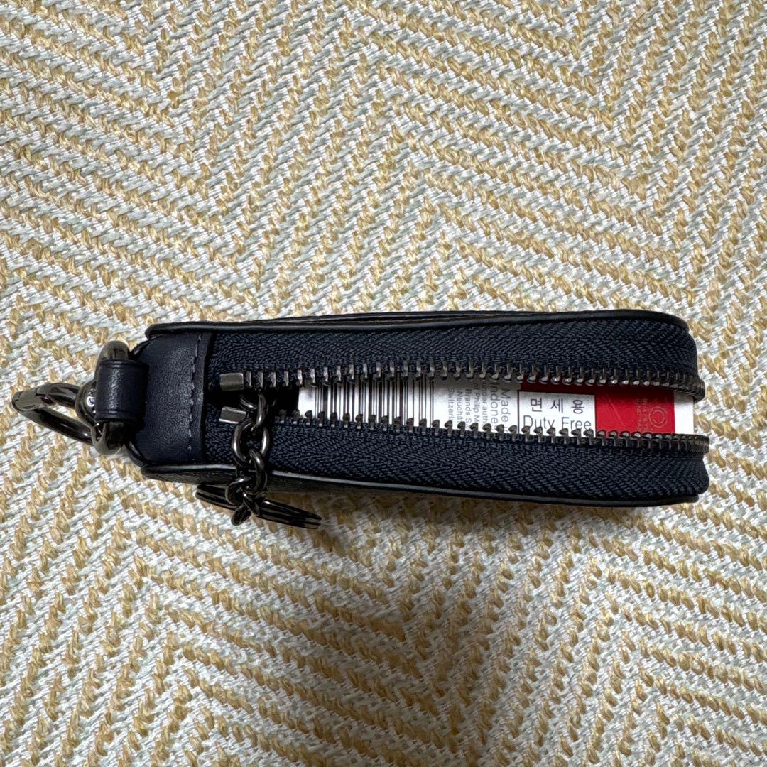 (新品)COACH Ｌジップキーケース コーチシグネチャーキャンバス