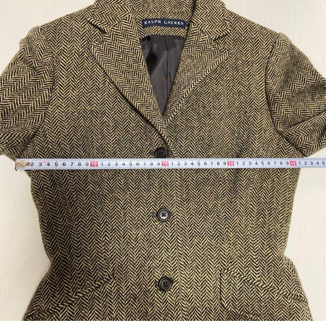 【極美品】ラルフローレン ウール ツィード ヘリンボーン 日本製 11号
