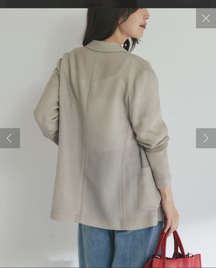 【ベストセラーアイテム・miki監修】メッシュメタルボタンライトジャケット