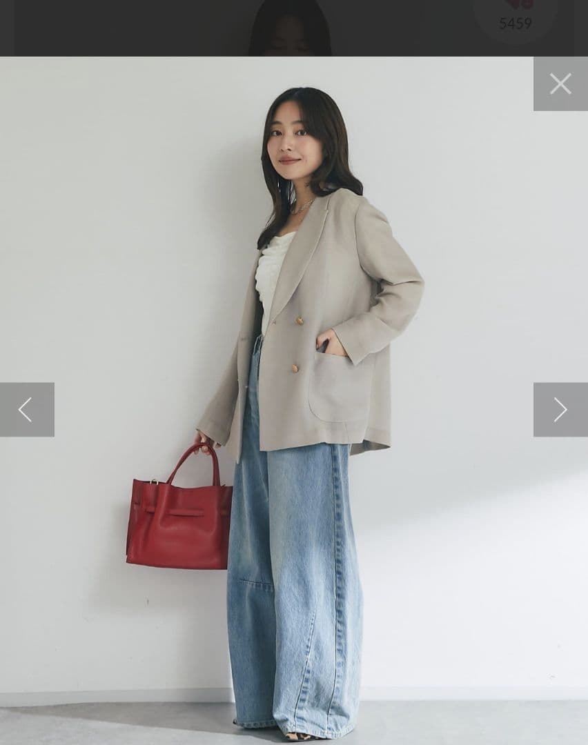 【ベストセラーアイテム・miki監修】メッシュメタルボタンライトジャケット