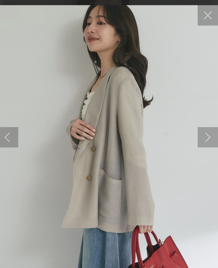 【ベストセラーアイテム・miki監修】メッシュメタルボタンライトジャケット