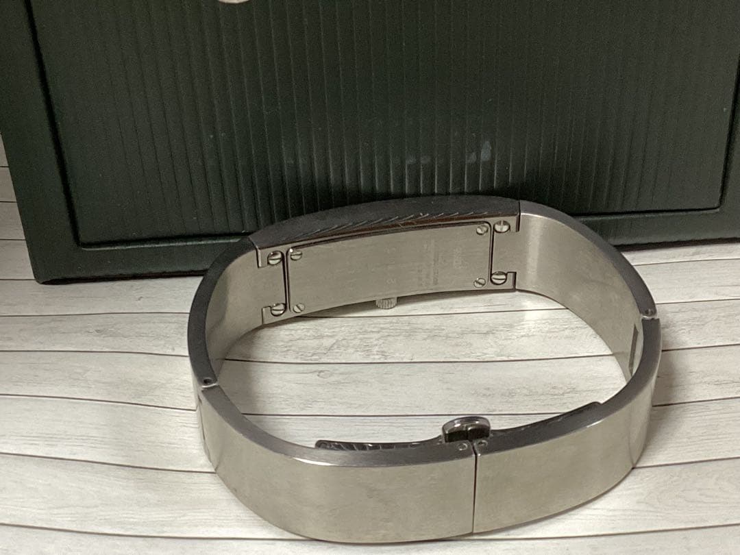 美品稼働品グッチGUCCI ステンレススチール 腕時計バンド本物