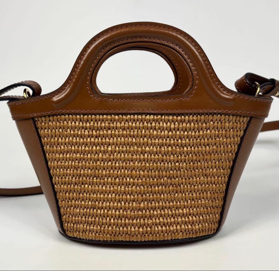 ♡*様 MARNI ストローとレザーのショルダーバッグ