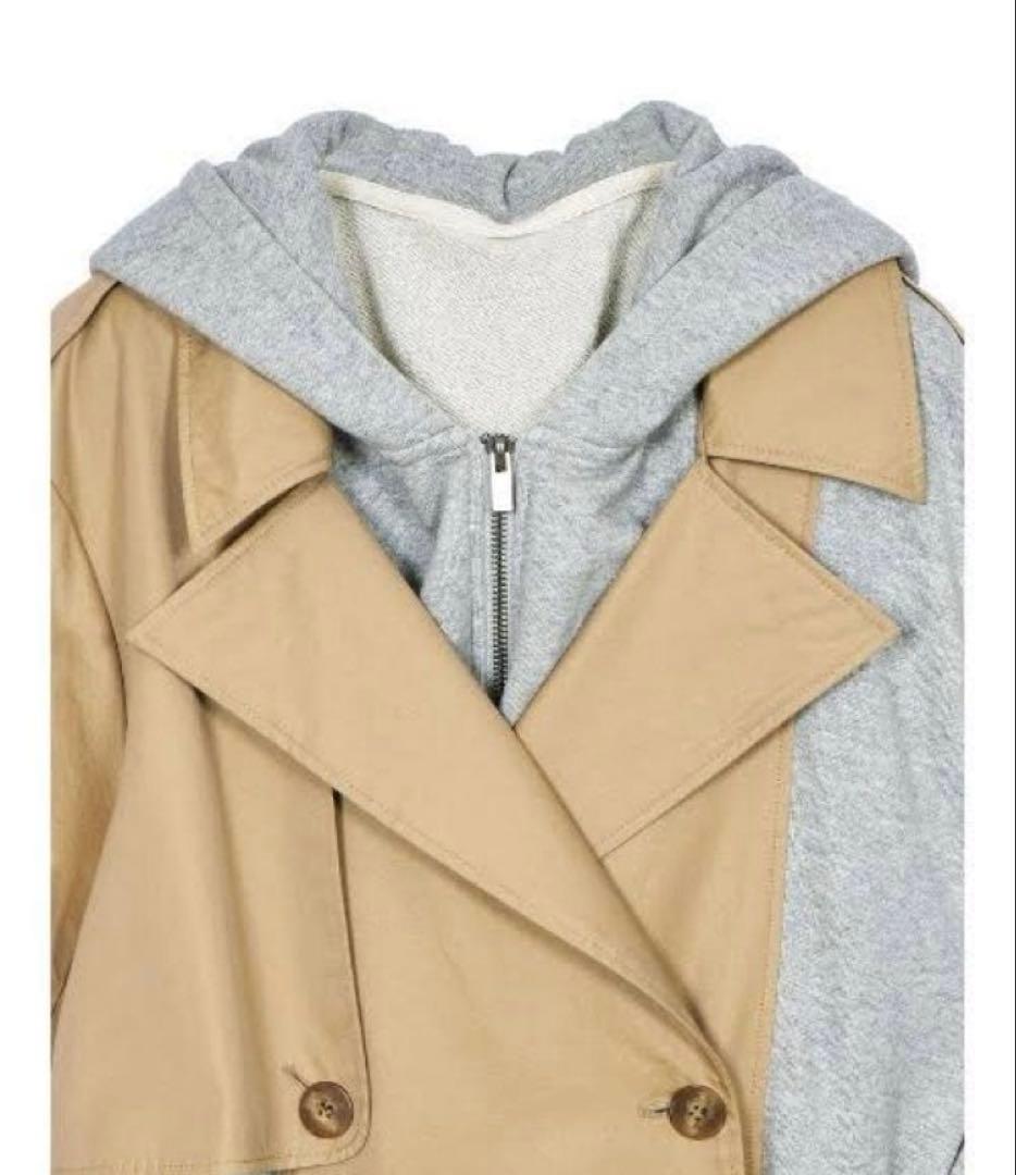 美品　AMERI スウェットドッキングトレンチコート Mサイズ