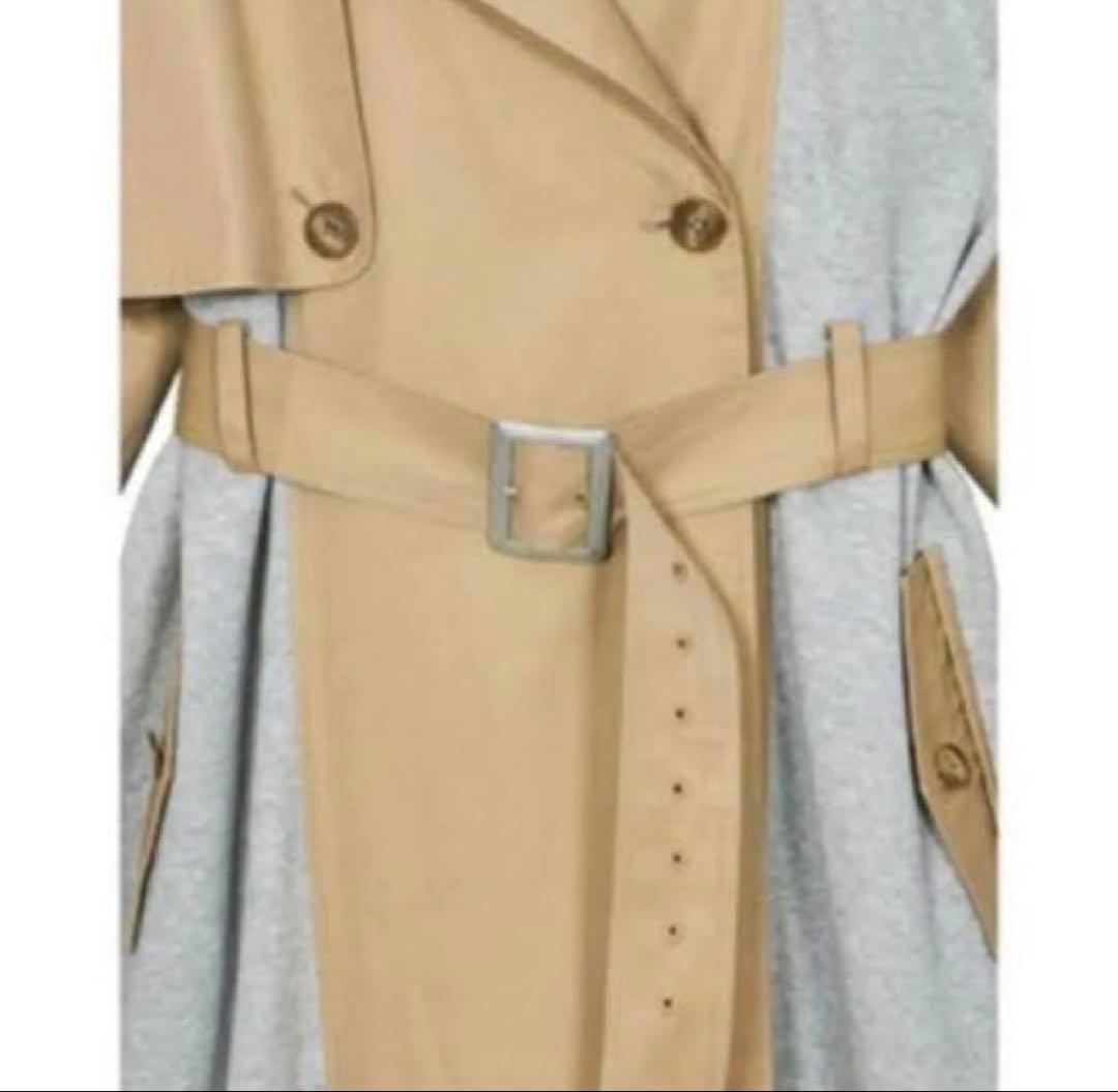 美品　AMERI スウェットドッキングトレンチコート Mサイズ