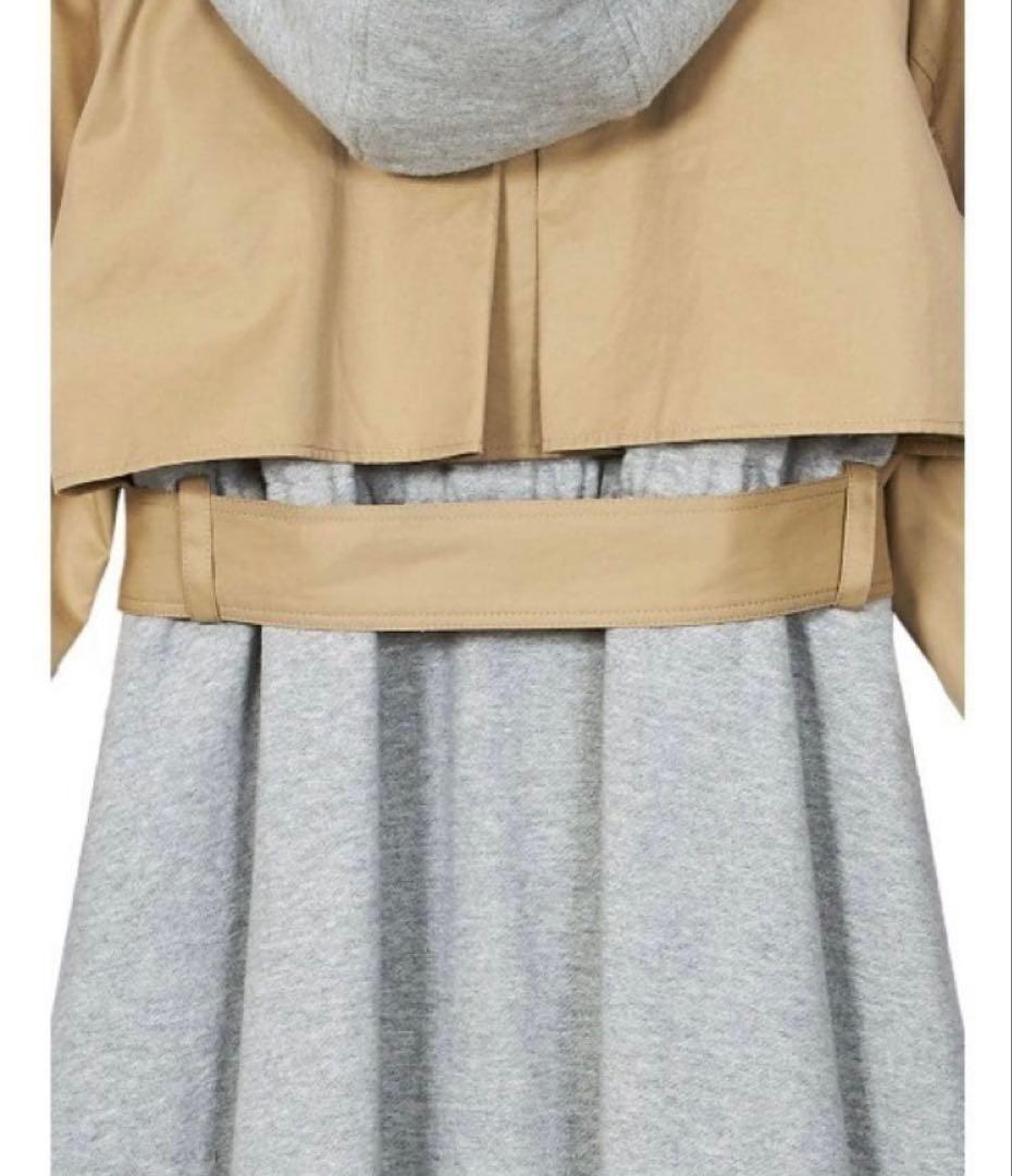 美品　AMERI スウェットドッキングトレンチコート Mサイズ