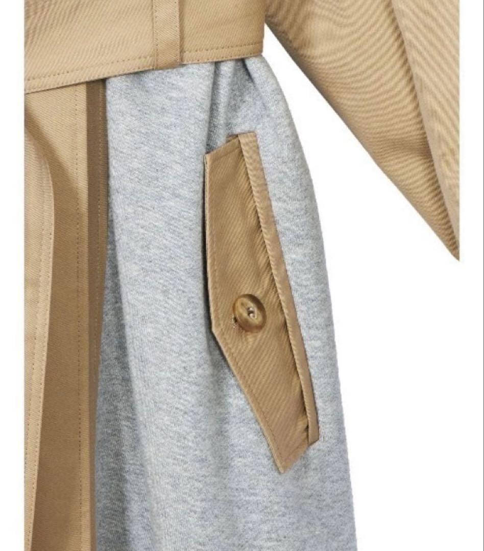 美品　AMERI スウェットドッキングトレンチコート Mサイズ